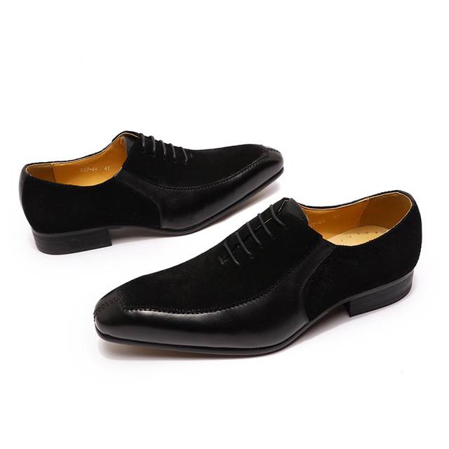 Luxury Formal Split Suede Leather Men Oxford Shoes