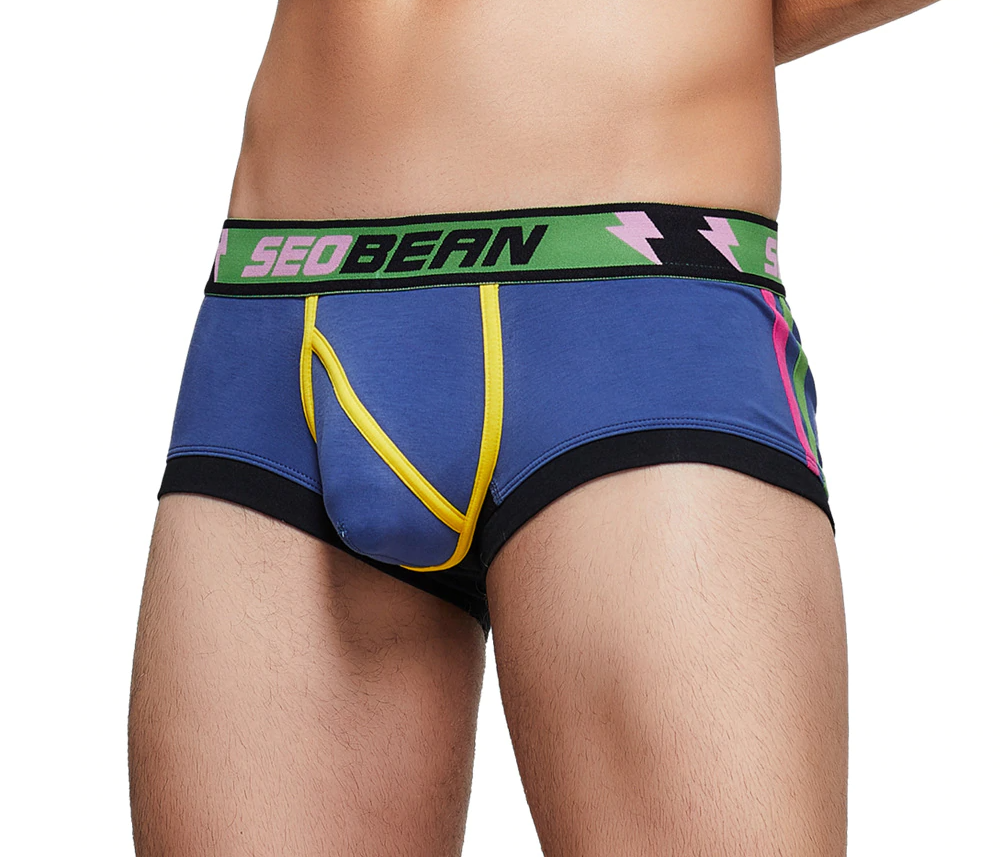 Boxer Homme Rayé Multicolore Solide