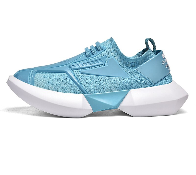 Casual Light transpirable Flyknit Lace Up Outdoor Men Sneaker