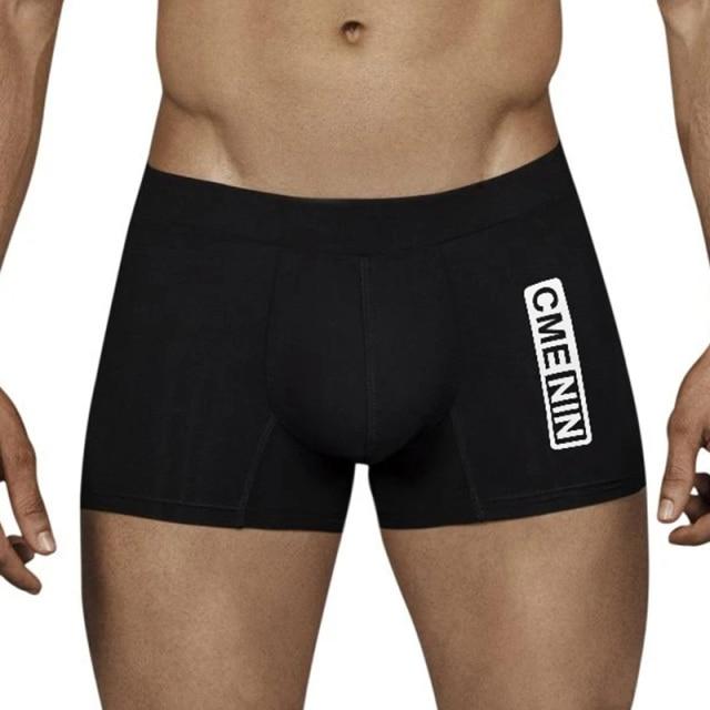 Spandex Cotton Solid Men Boxer