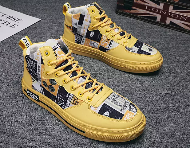 Vintage High Top Comfort Lace Up Men Sneaker