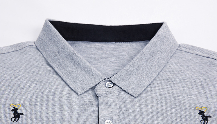 Cowboy Embroidery Pattern Decorated Polo Shirt