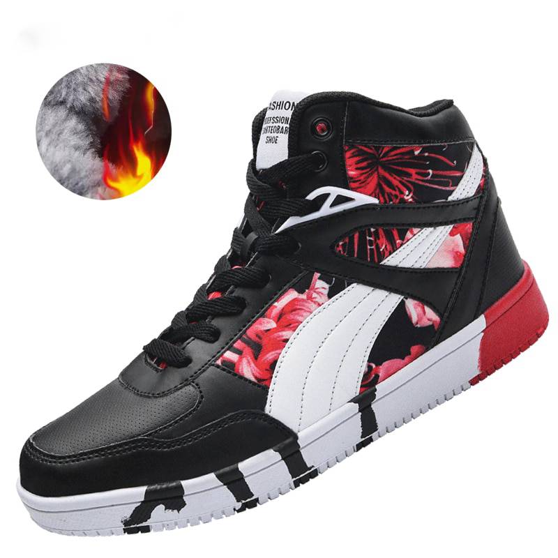 Casual with Floral Print Luxury Men Ankle Sneaker - FanFreakz