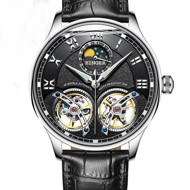 Double Tourbillon Switzerland Automatic Men Watch