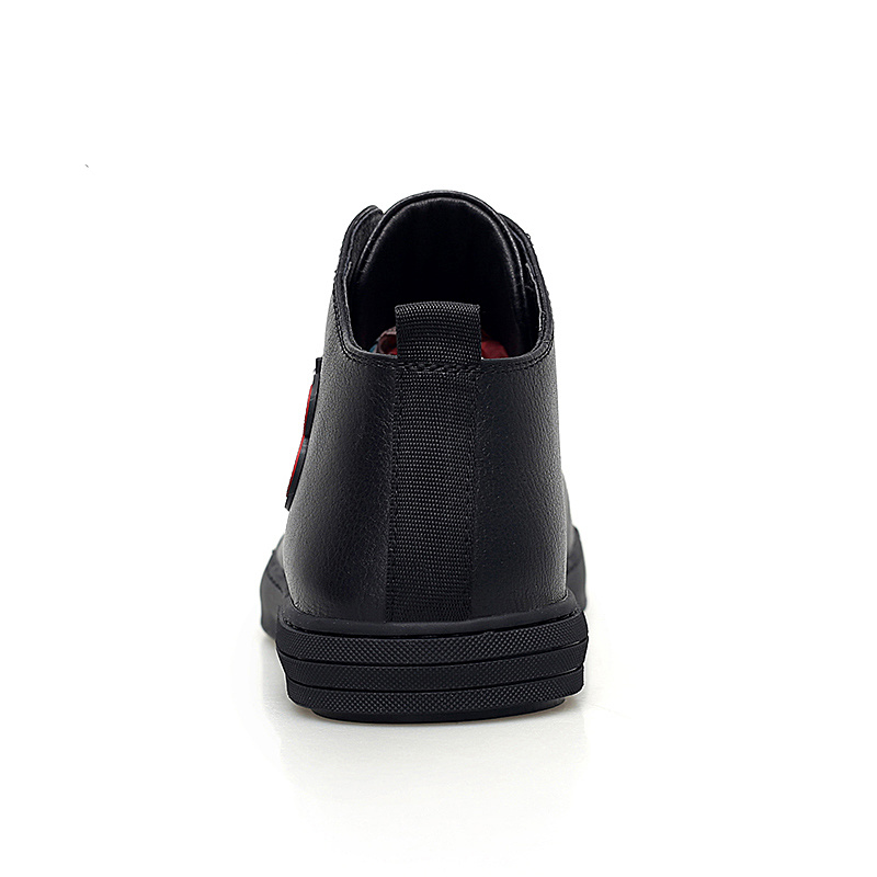 Hommes Noir Gris Chaussures Hommes Cuir Véritable