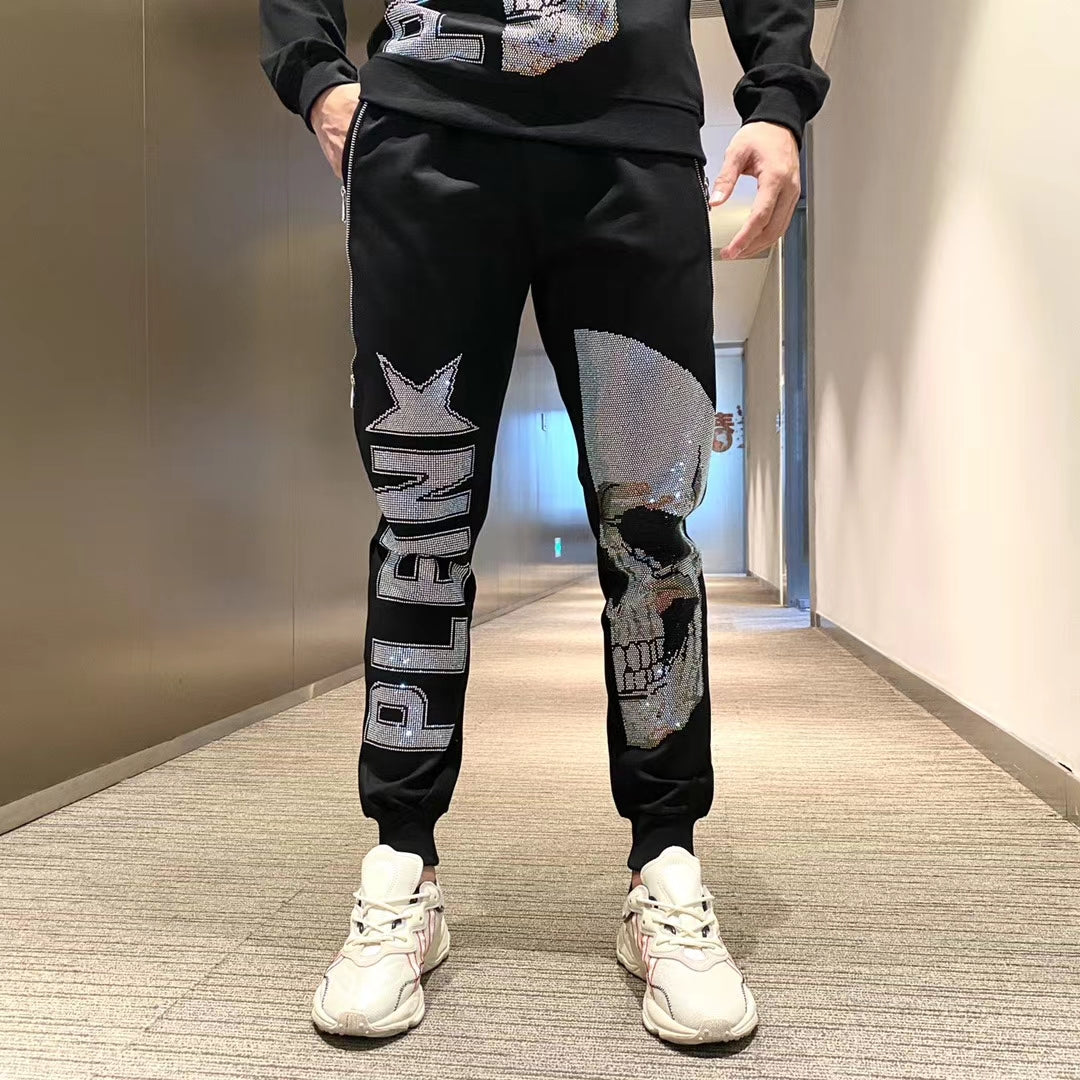 Glittering Skull Head Style Men Sets