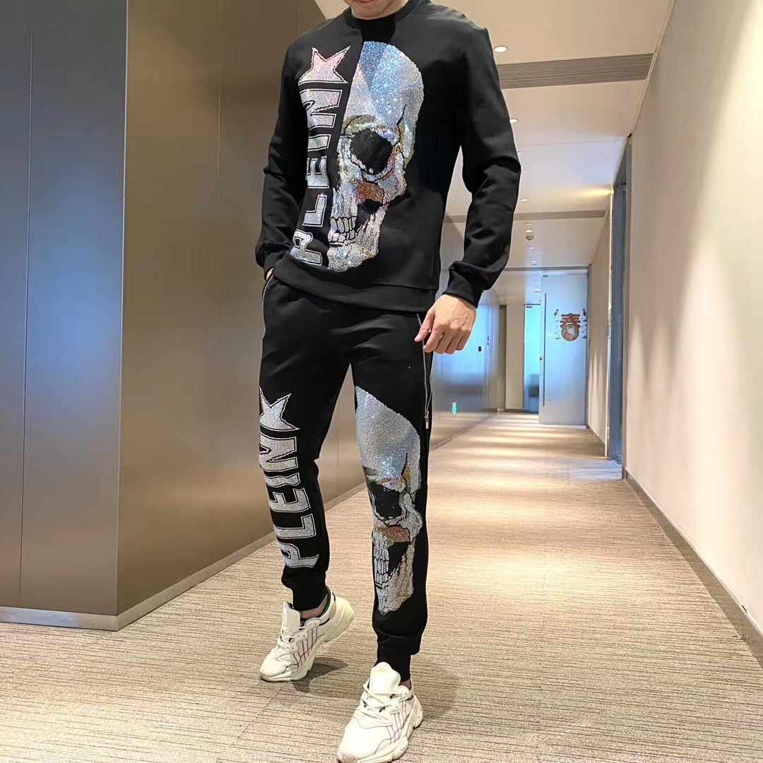 Glittering Skull Head Style Men Sets