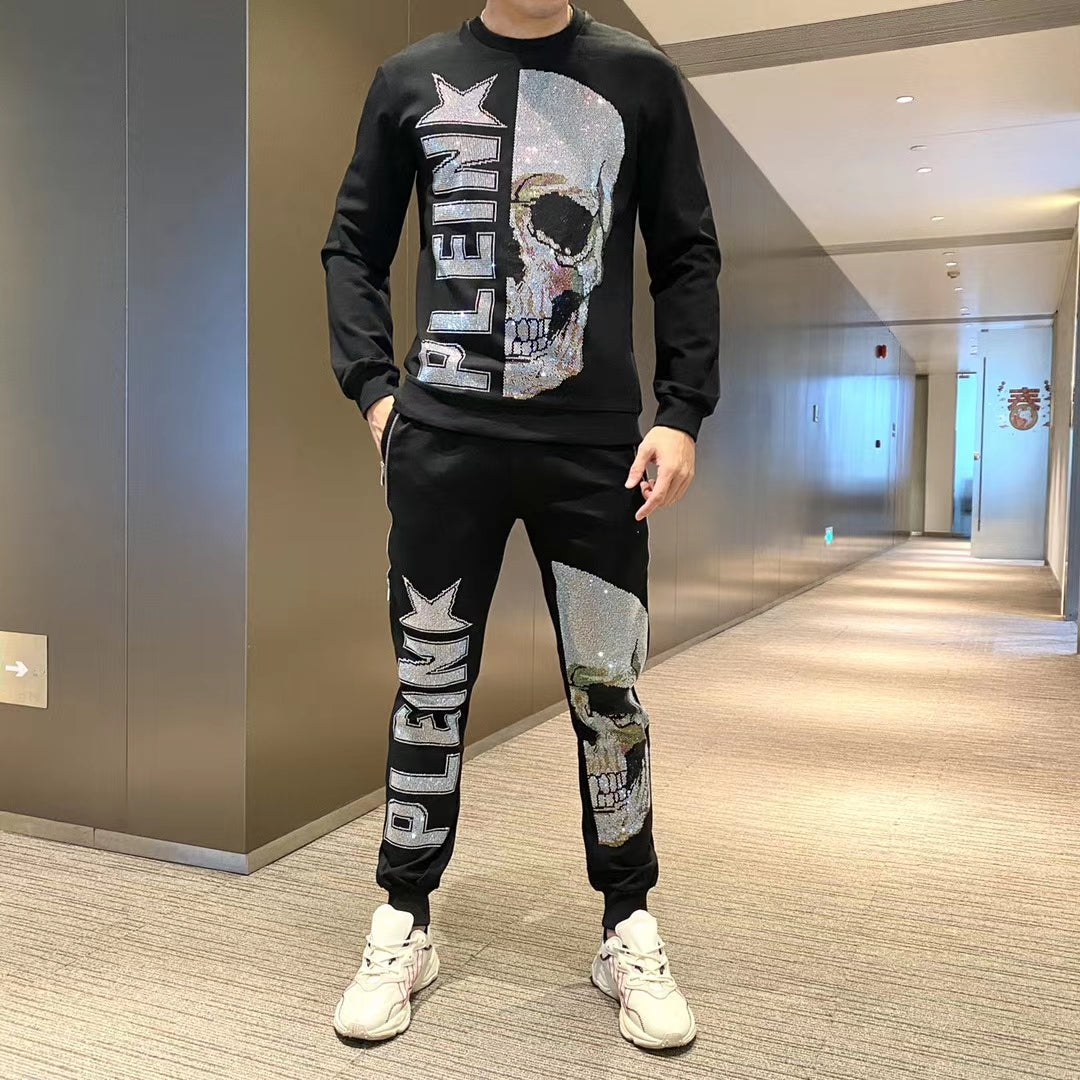Glittering Skull Head Style Men Sets