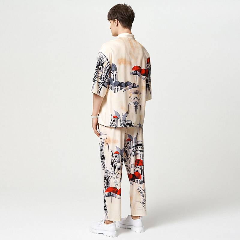 Ensembles d'ivoire Village d'impression