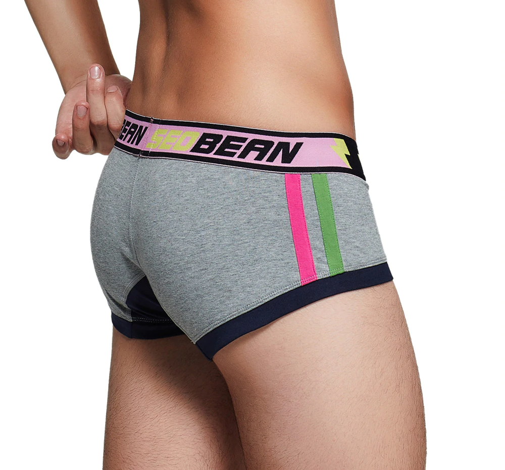 Boxer Homme Rayé Multicolore Solide