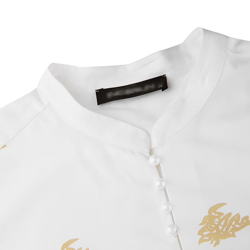 Printed Classic Tunic Cut Men Kurta Shirt