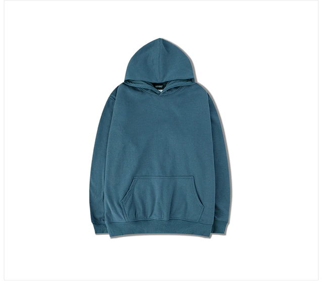 Sweat à capuche épais solide Pop-Farbe