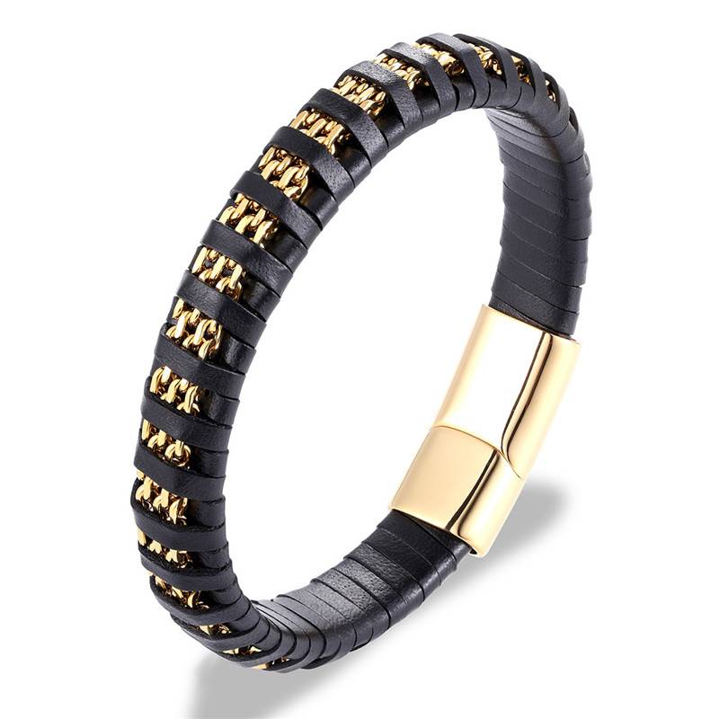 Pulsera de paracaídas con cadena de cuerda náutica para hombre