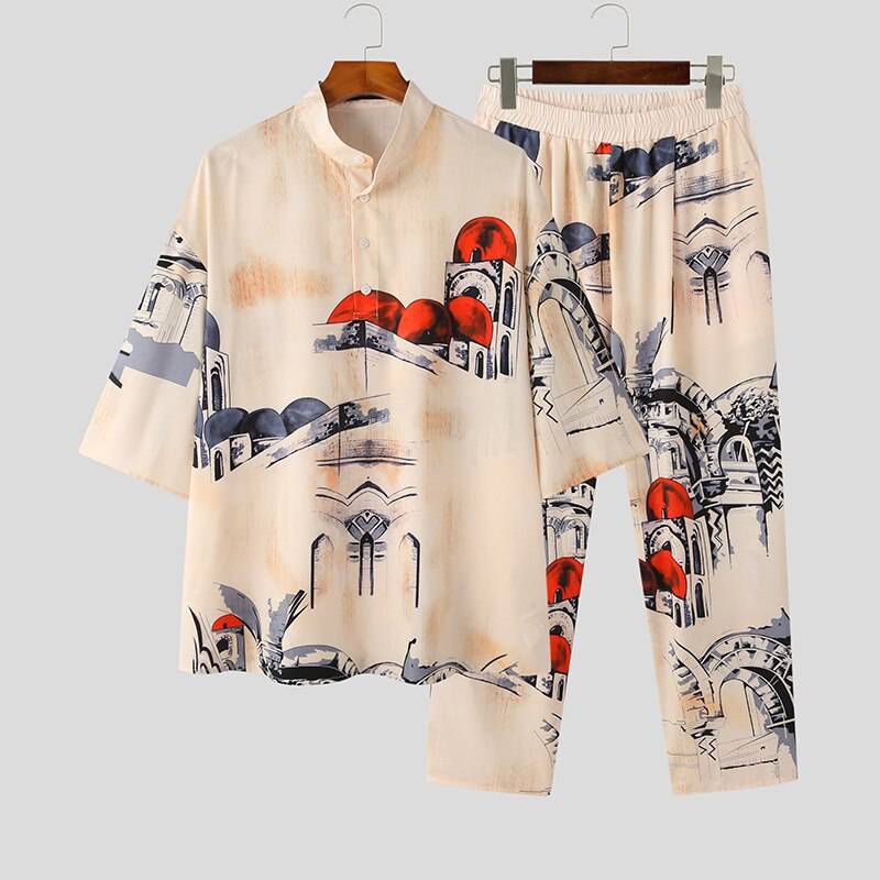 Ensembles d'ivoire Village d'impression