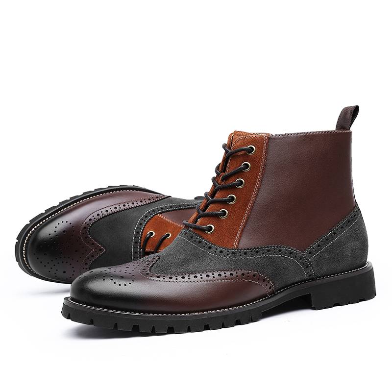 Bottes d'hiver unies tricolores