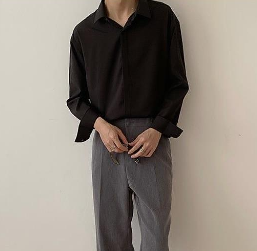 Camisas Harajuku de seda