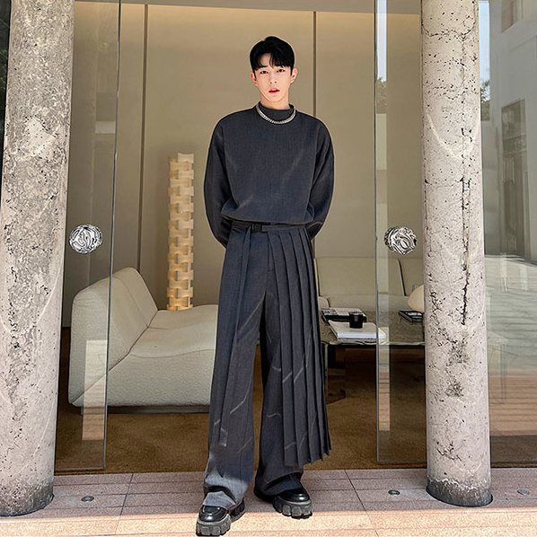 Solid Polyester Three Piece Set