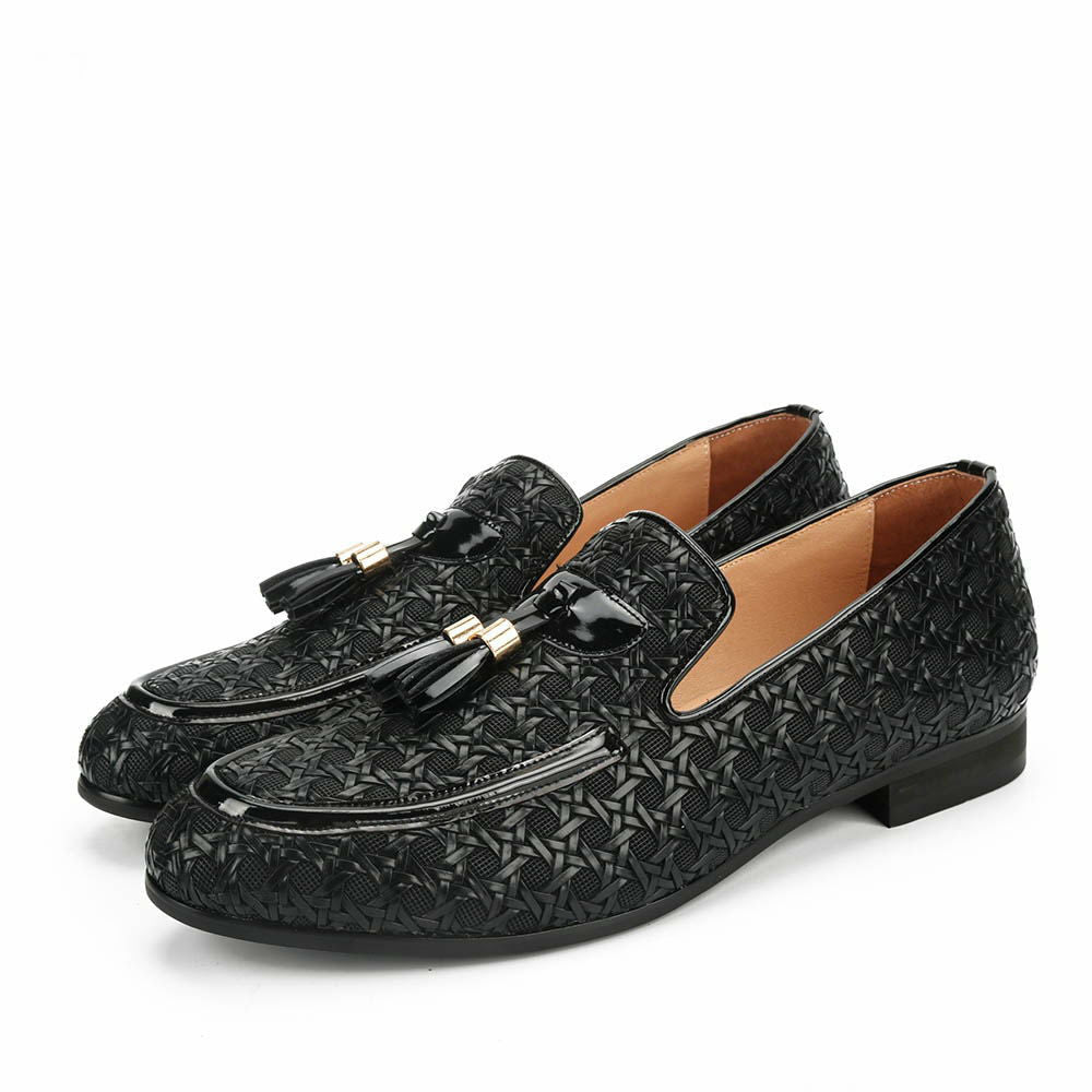 Lavish Interlace Top Men Loafers Shoes