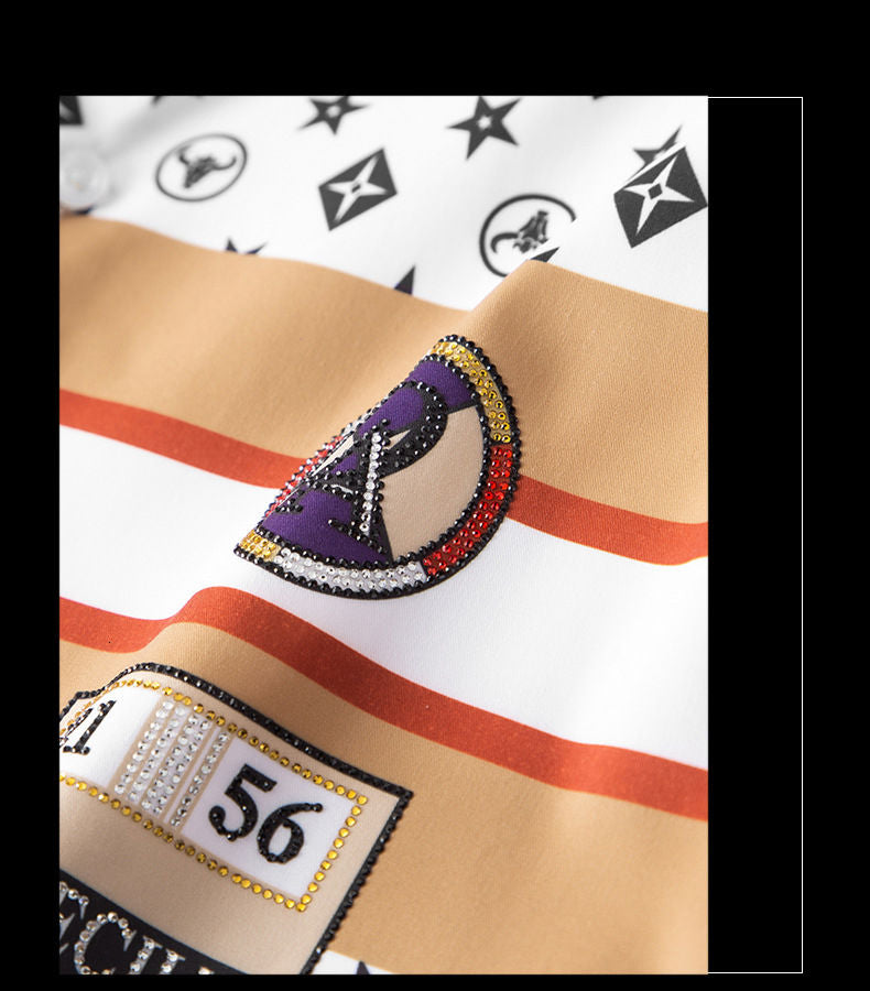 Camisa de manga larga con estampado de símbolo único