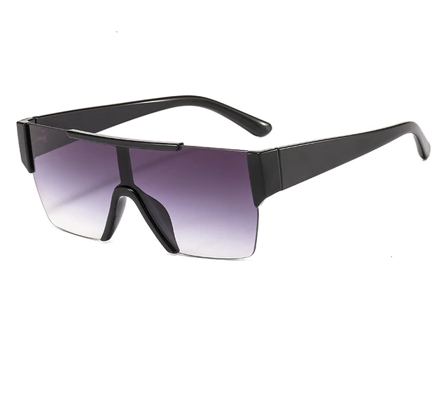 Plastic Frame and Lenses Sport Sunglasses