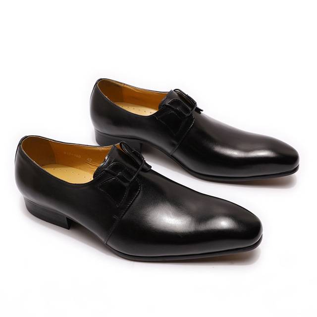 Solid Luxury Leather Hand Polishing Casual Men Shoes