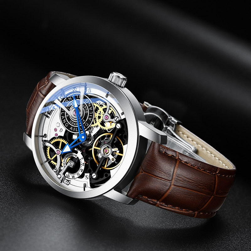 Original Skeleton Design Automatic Tourbillon Men Watches