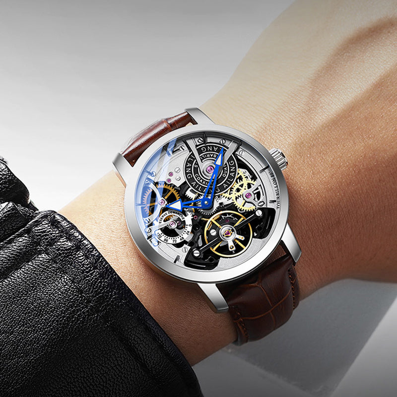 Original Skeleton Design Automatic Tourbillon Men Watches