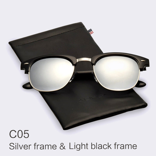 Unisex Classic Half Metal Polarized Sunglasses - FanFreakz