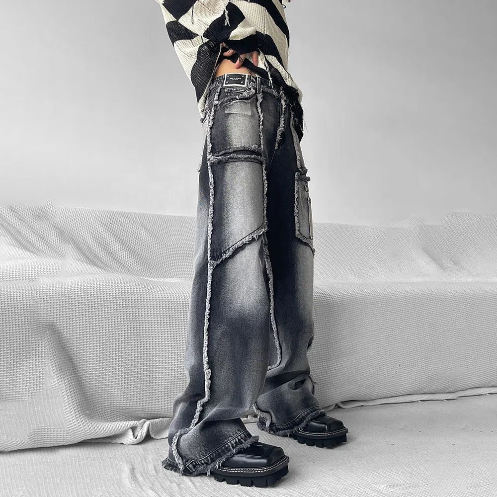 Urbane Patchwork High Street Men Jeans