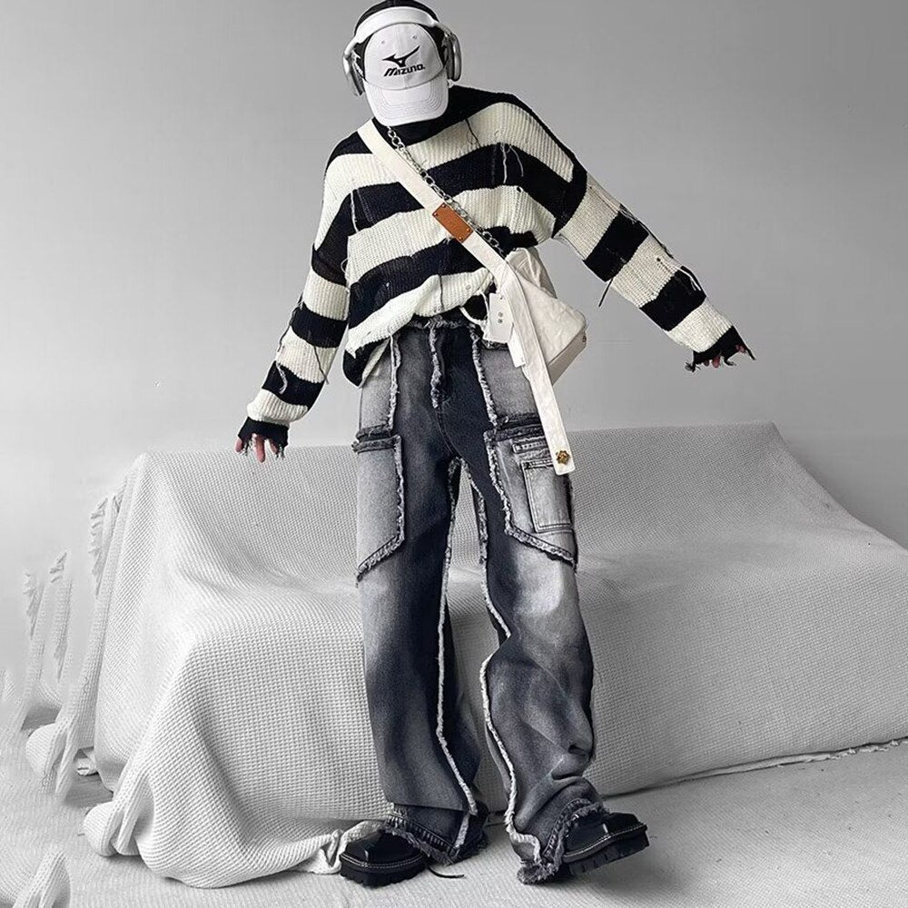 Urbane Patchwork High Street Men Jeans