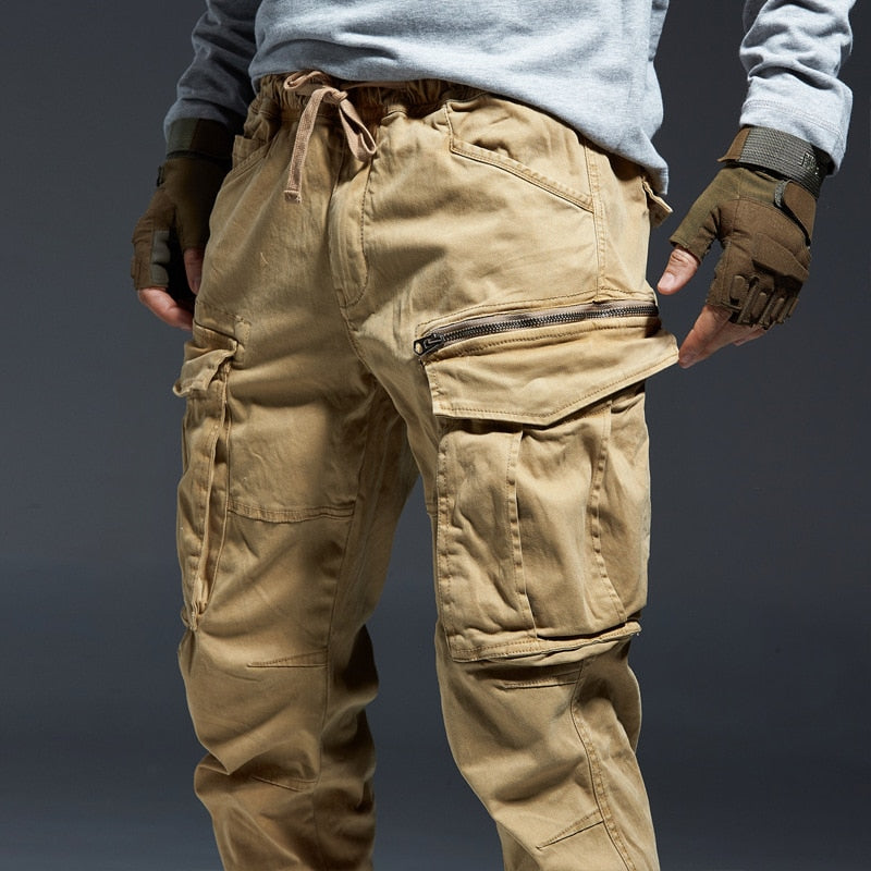 Ankle Length Solid Cotton Pants