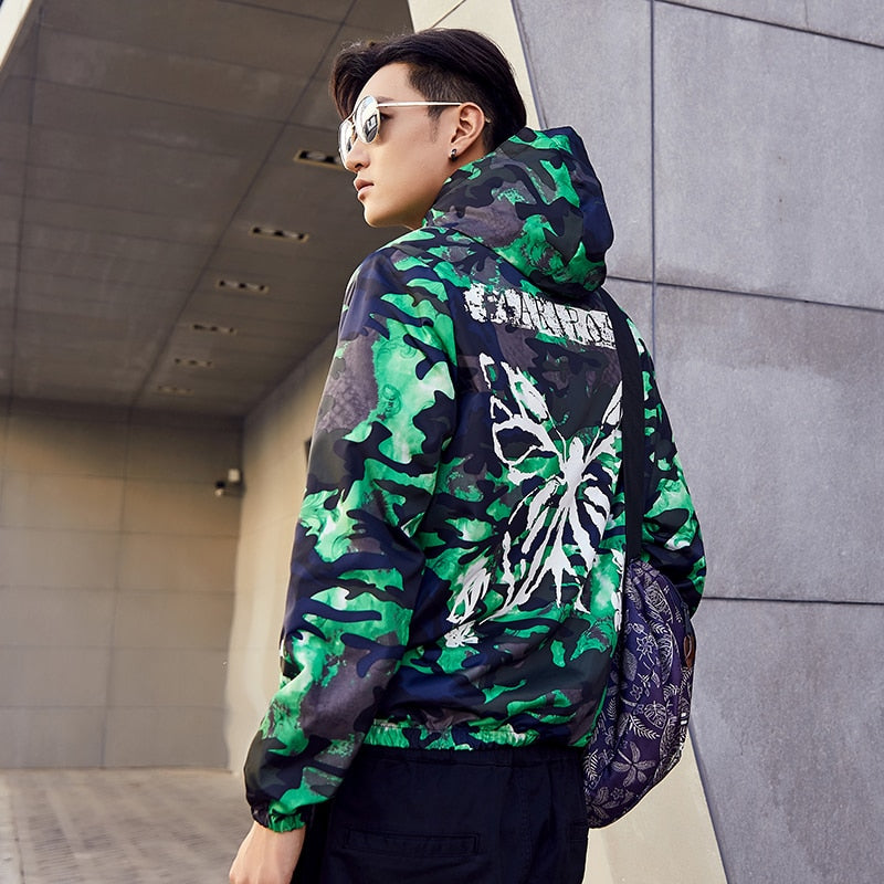 Army Design Art Men Hooded Jacket - FanFreakz