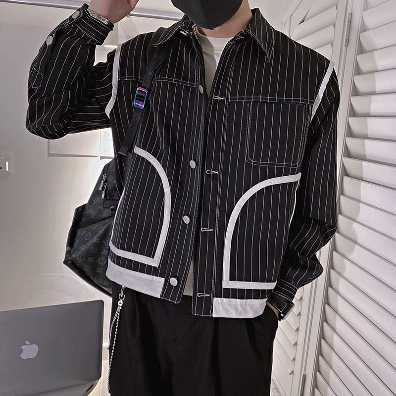 Cool and Stylish Vertical Striped Jacket