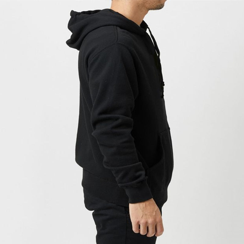 Pocket Solid Soft Casual Hoodies