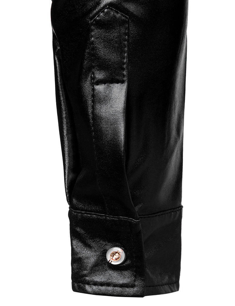 Mixed Shimmery Sequin Men Long Sleeve Shirt