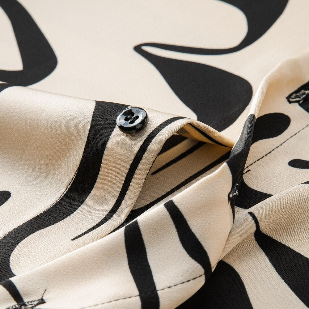 Art Geometric Line Long Sleeve Shirt