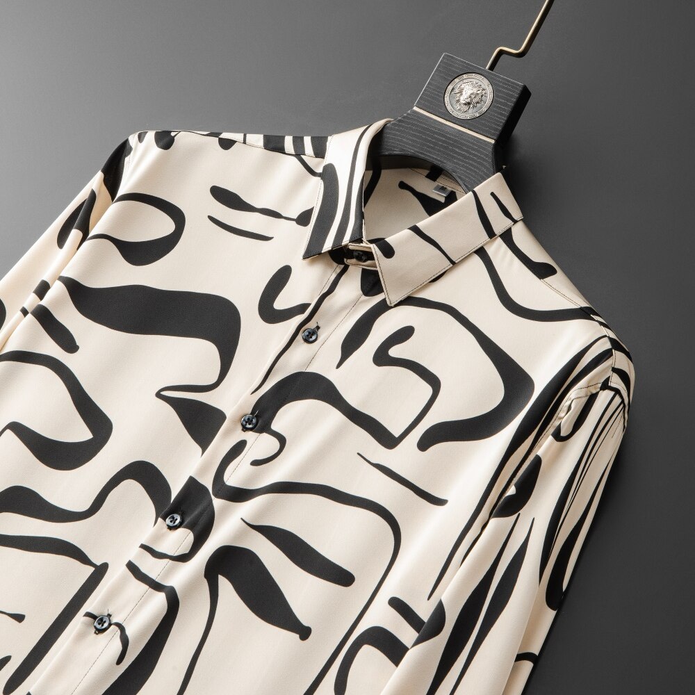 Art Geometric Line Long Sleeve Shirt
