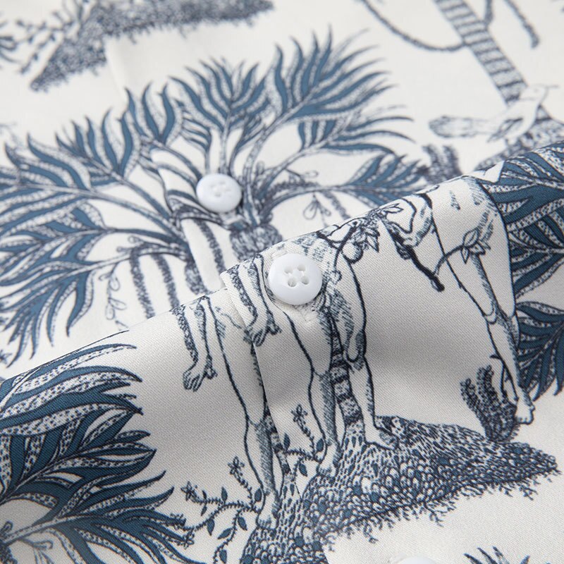 Casual Printed Geometric Long Sleeve Shirt