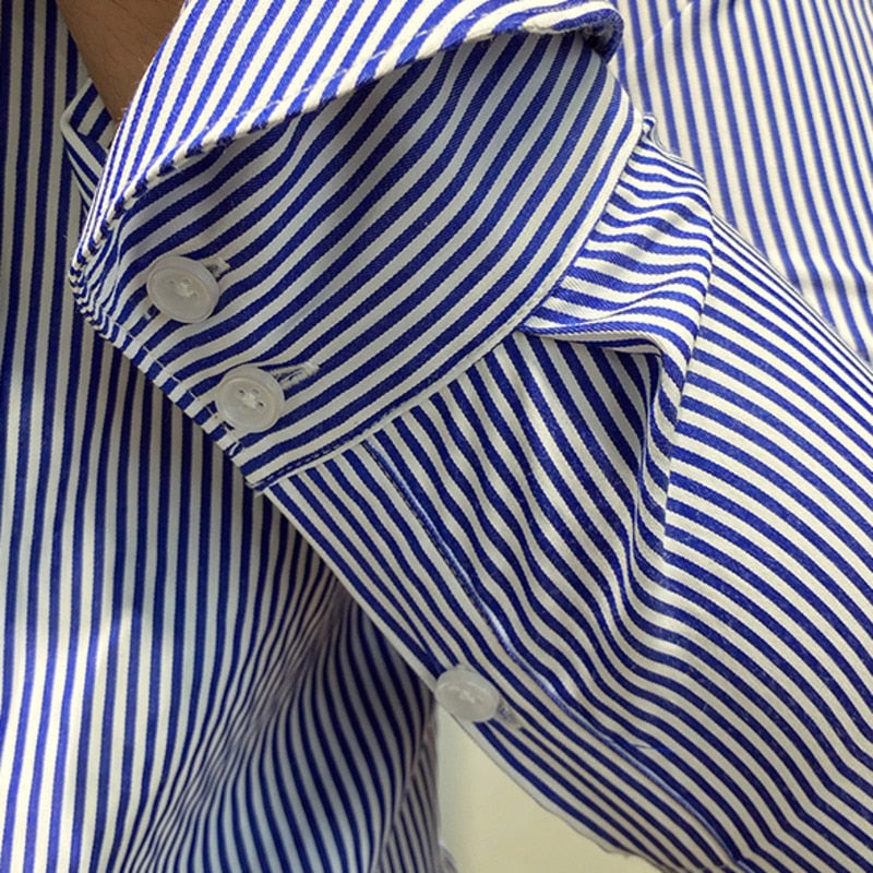 Englishman Classic Vertical Striped Shirt
