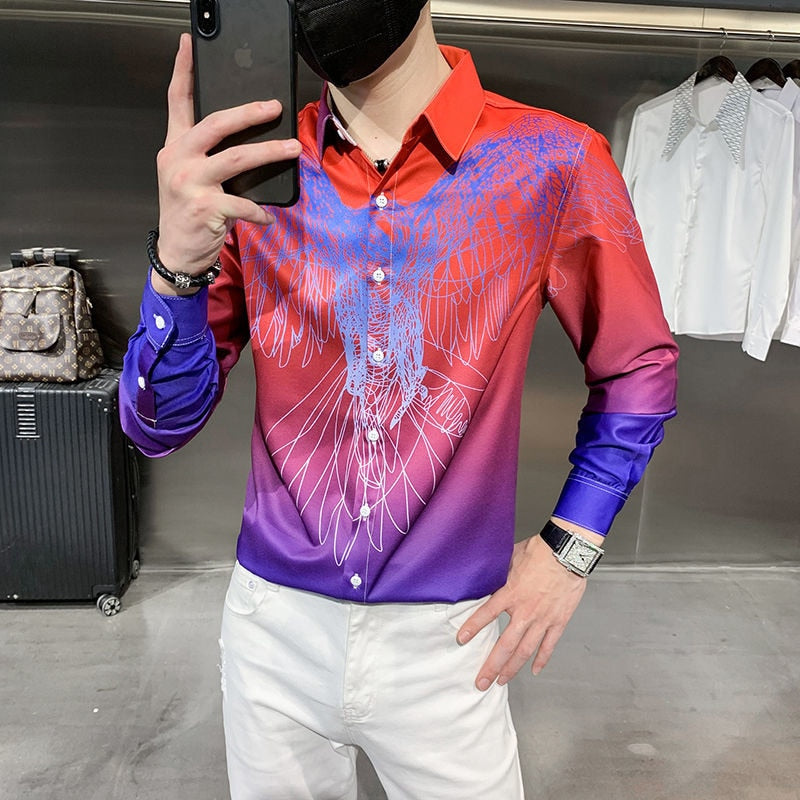 chemisier social coréen à manches longues