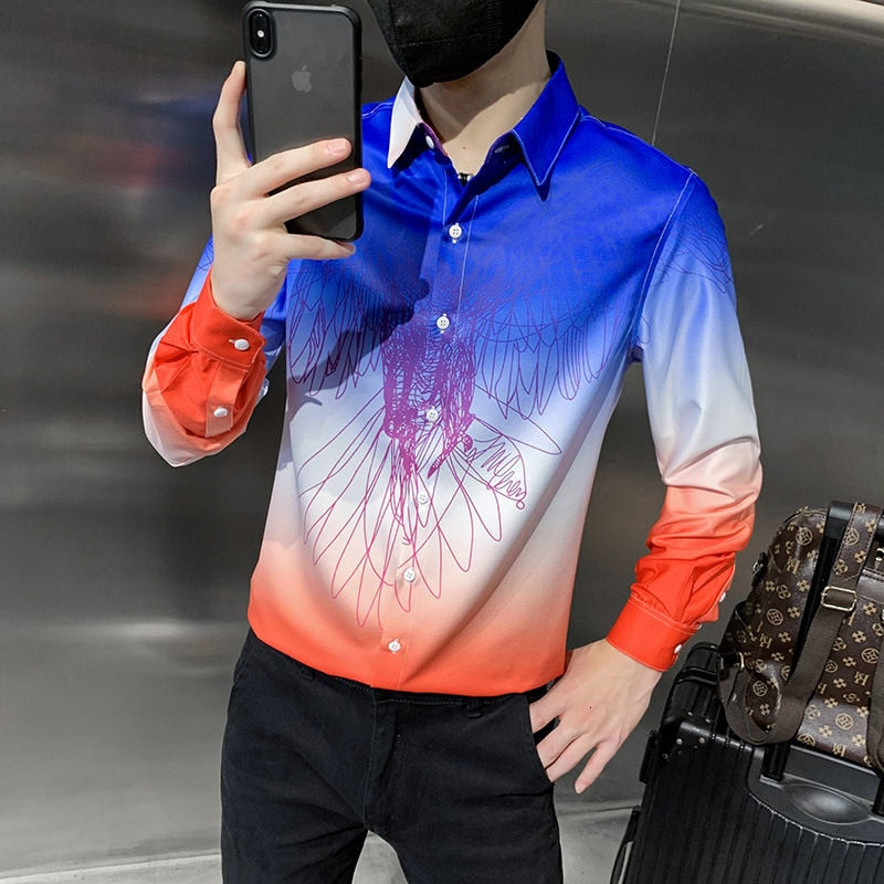 chemisier social coréen à manches longues