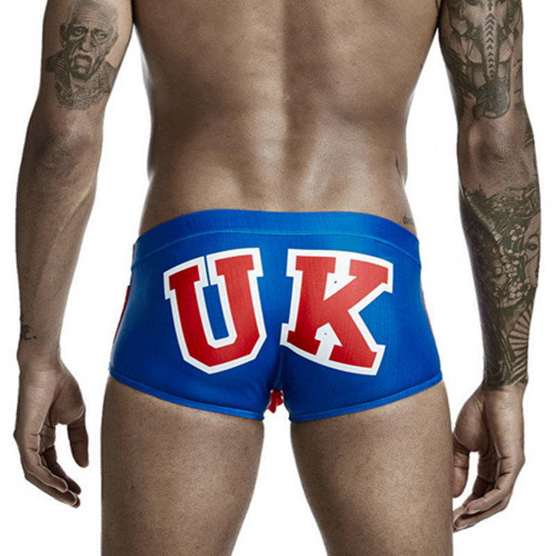Flag Printed Style Sporty Men Boxer