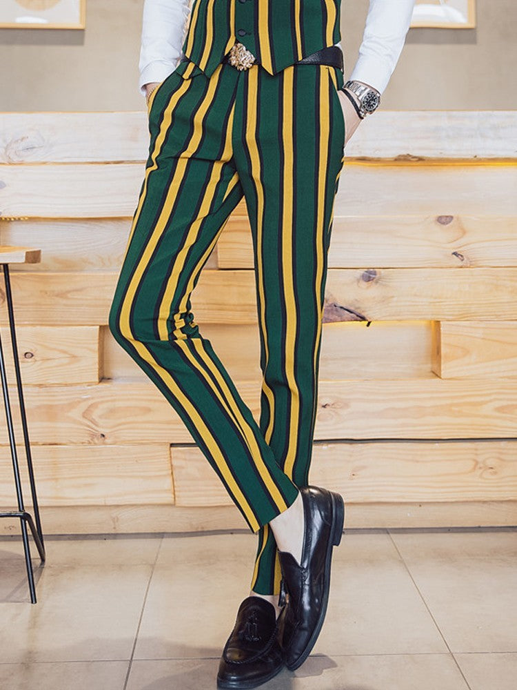 Casual Playful Stripe Stage Fashion Men Trouser - FanFreakz