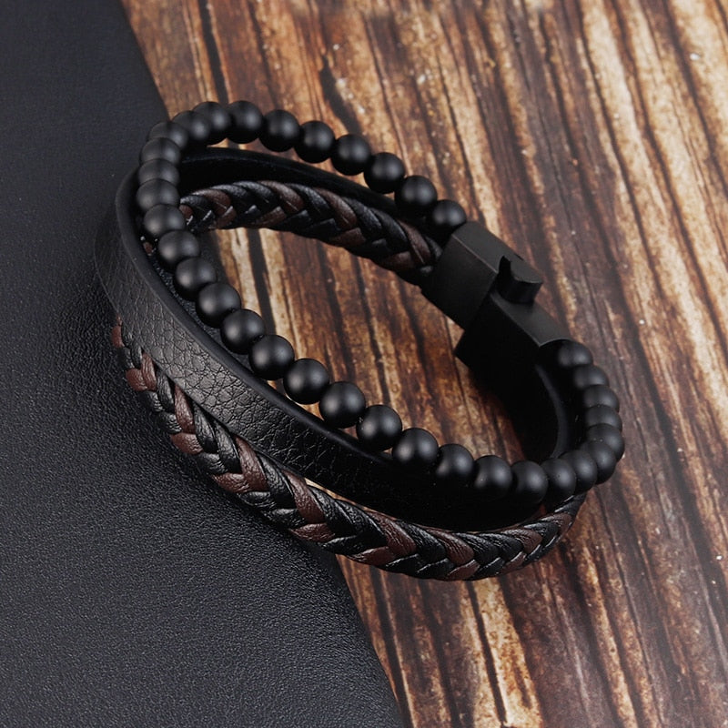 Stainless Steel Magnetic Triple Style Bracelet
