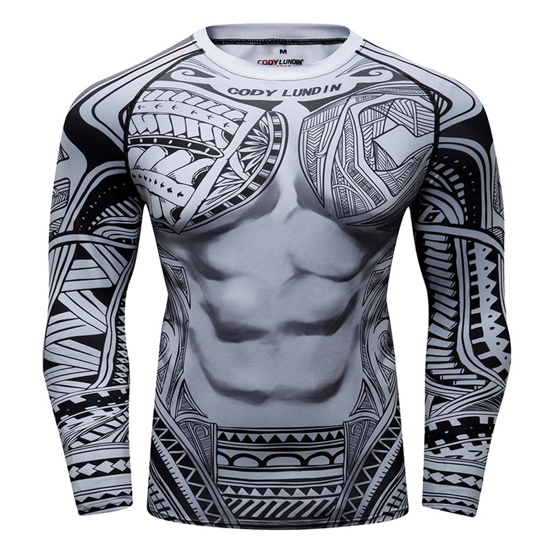 Printed Pattern Sport Men T-Shirt