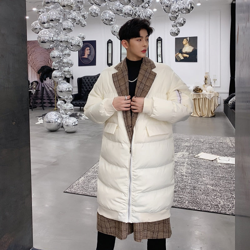 Winter Mix Coat and Padding Outer Men Long Jacket