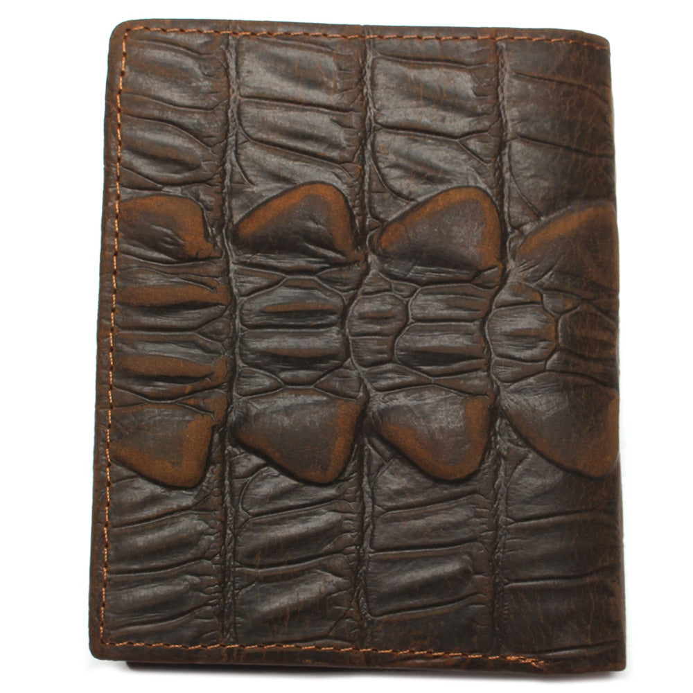 Cartera de cuero PU estilo cocodrilo