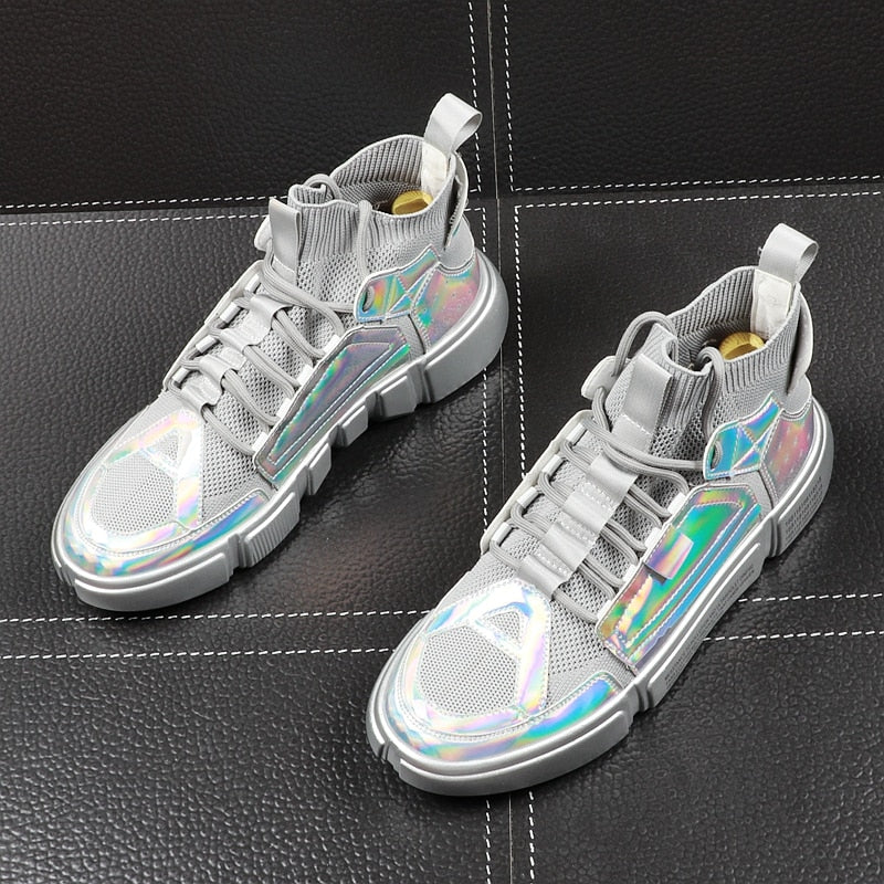 Chaussette respirante décontractée de luxe High Top Youth Style Men Sneaker