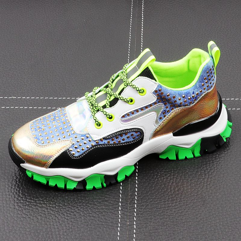 Baskets à la mode de luxe multicolores