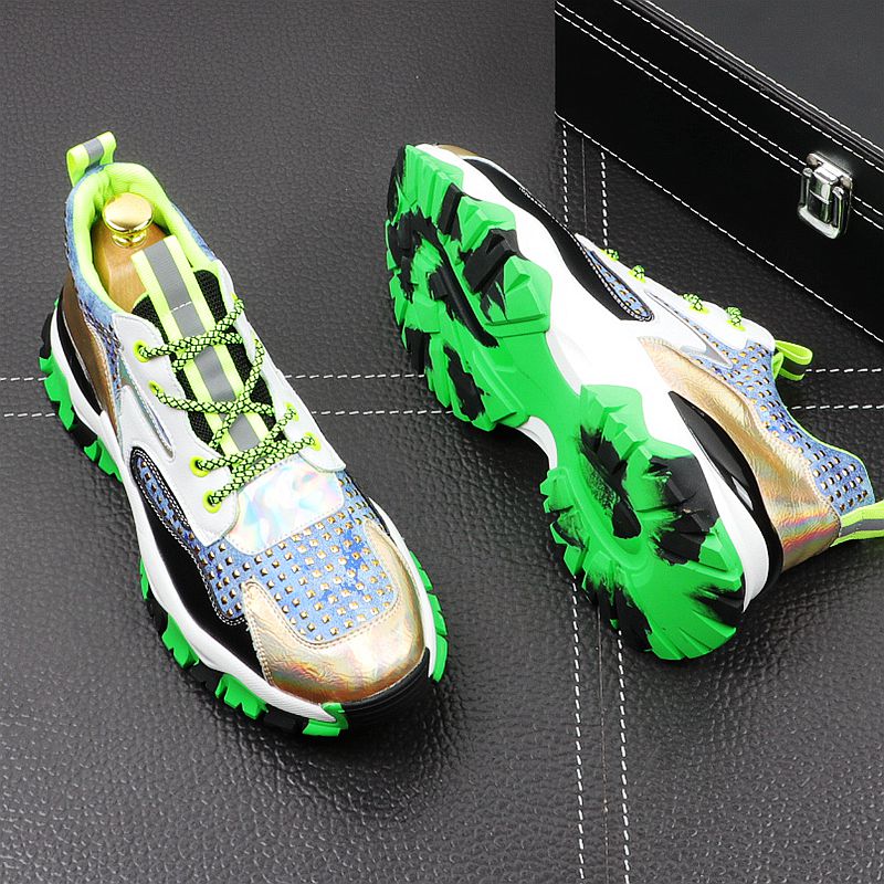 Luxury Multi Color High Top Trendy Sneakers